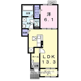 プリヴェール【1階】の間取り